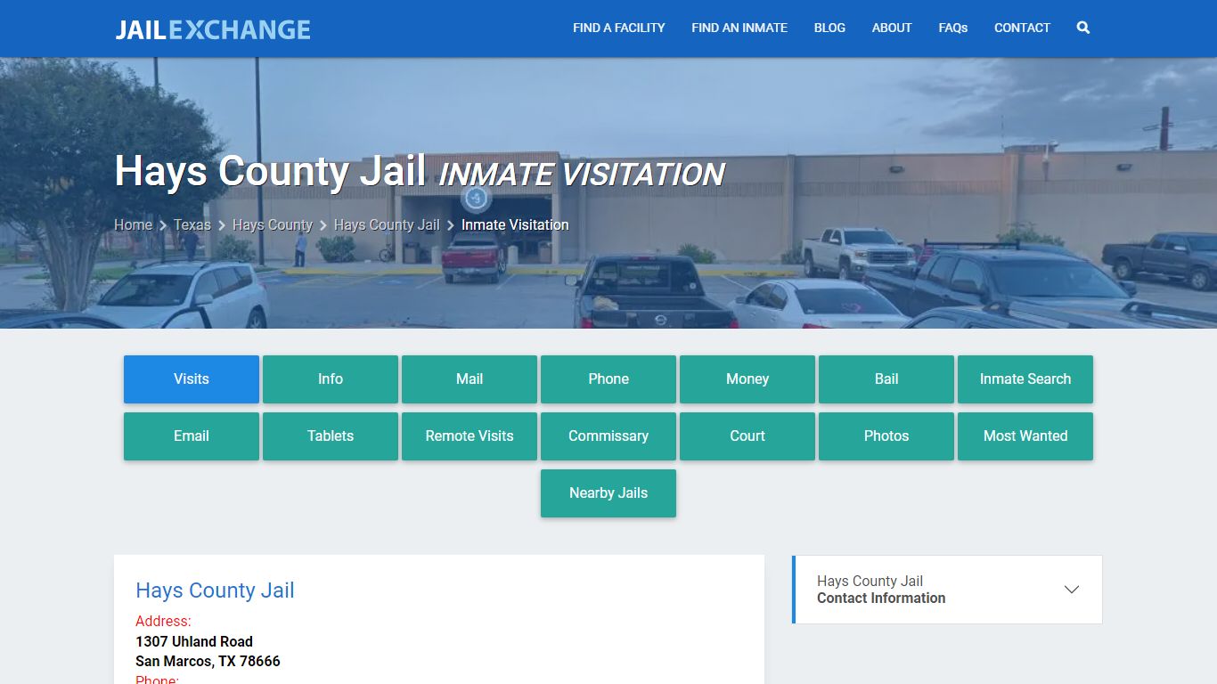 Inmate Visitation - Hays County Jail, TX - Jail Exchange
